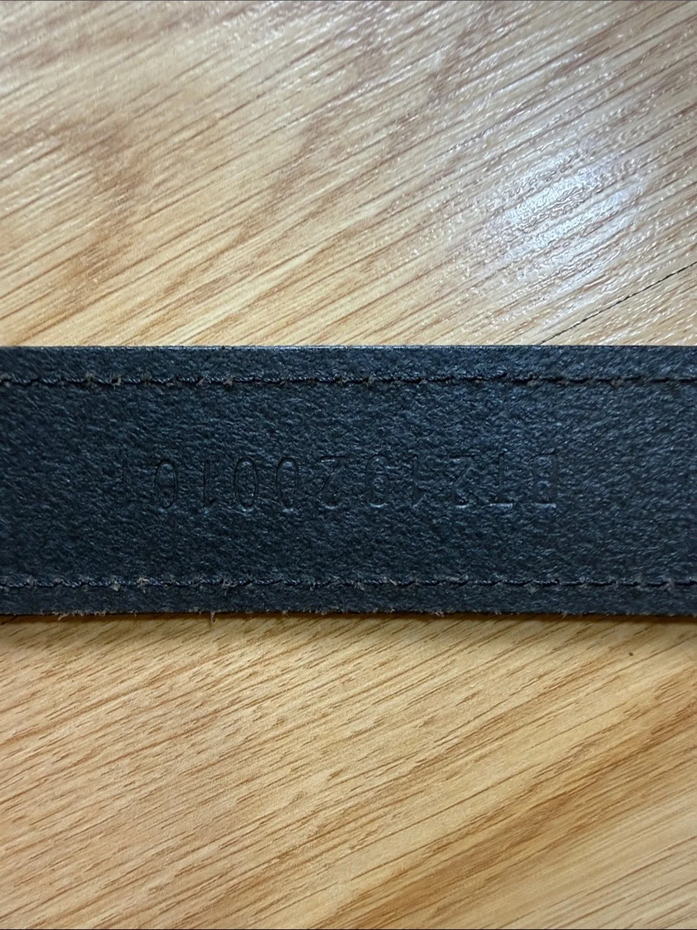 Vintage Fossil Black Leather Belt with Brushed Silver Buckle size Small